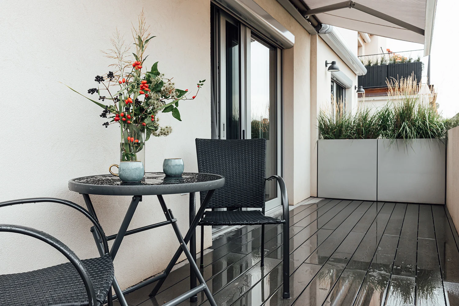 Apartmán 3 — interiér, terasa a výhledy