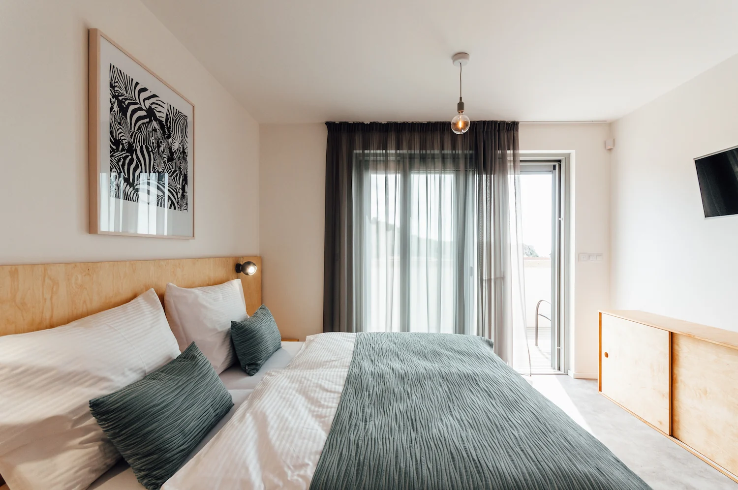 Apartmán 3 — interiér, terasa a výhledy